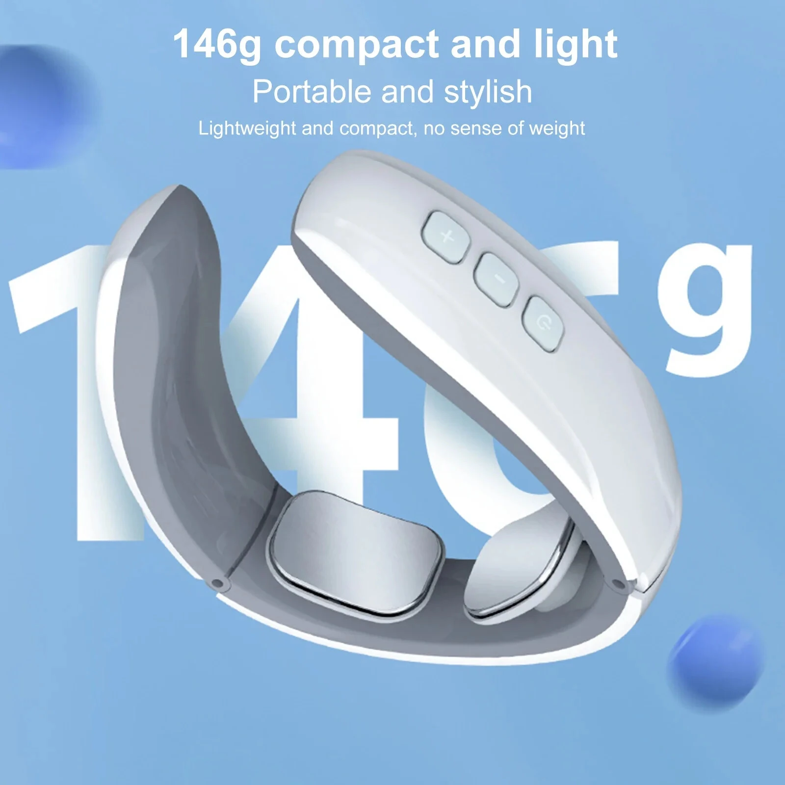 (image for) Electric Muscle Stimulation Neck Therapy Instrument 6 Modes Adjustable Intensity Ergonomic Design Portable Pain Relief Tool